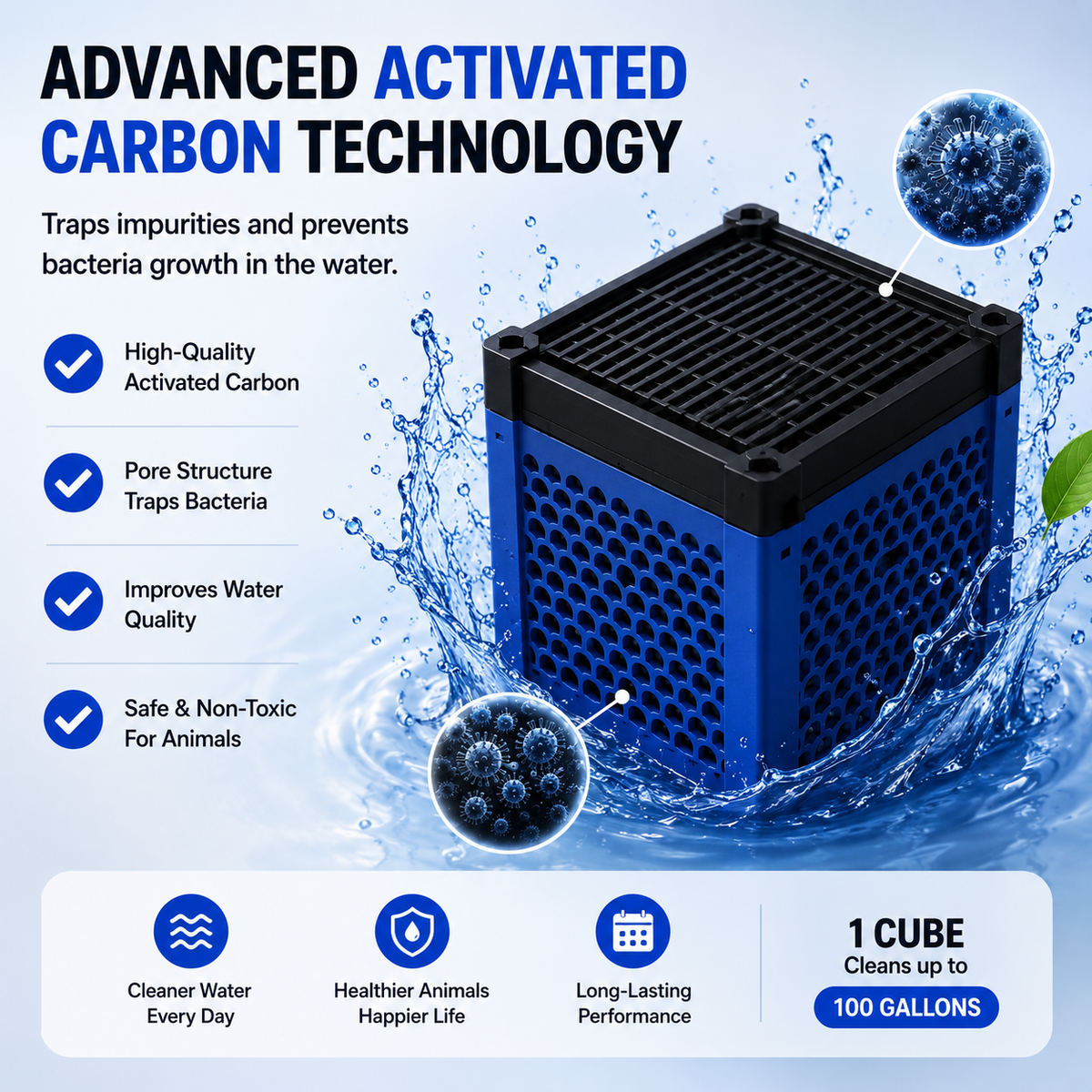 FreshTrough™ Livestock Water Purifying Cube