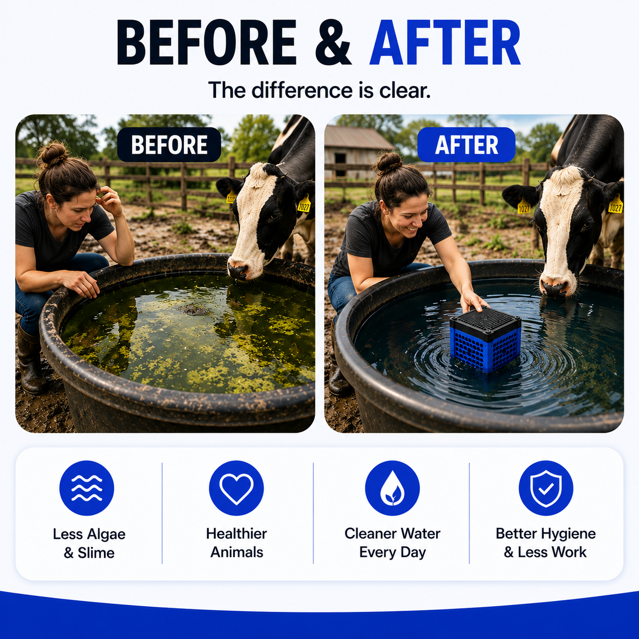 FreshTrough™ Livestock Water Purifying Cube