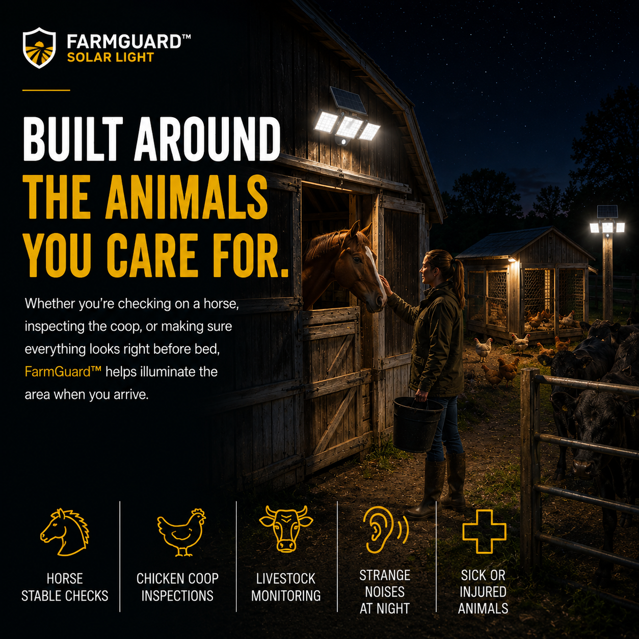FarmGuard™ Smart Solar Light
