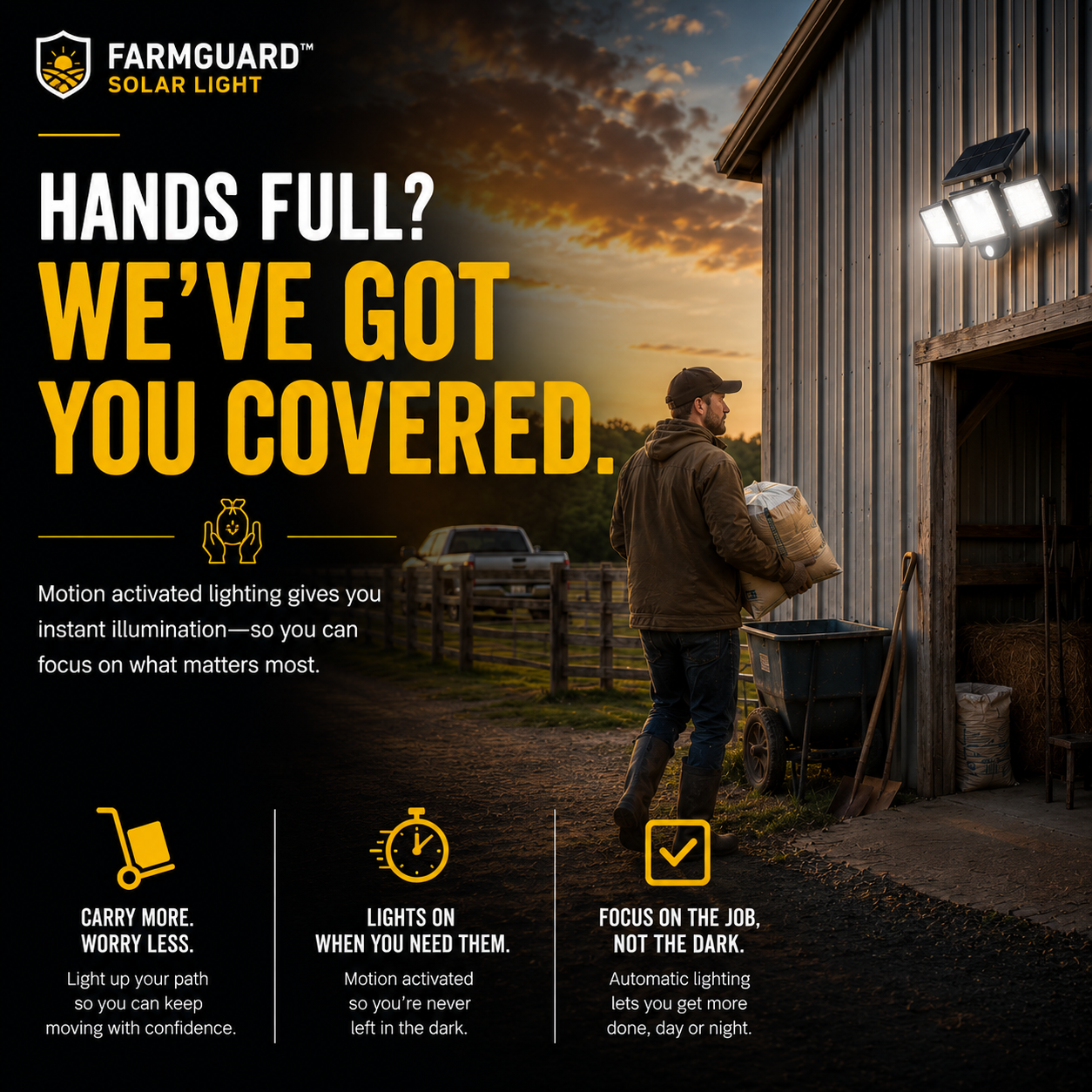 FarmGuard™ Smart Solar Light
